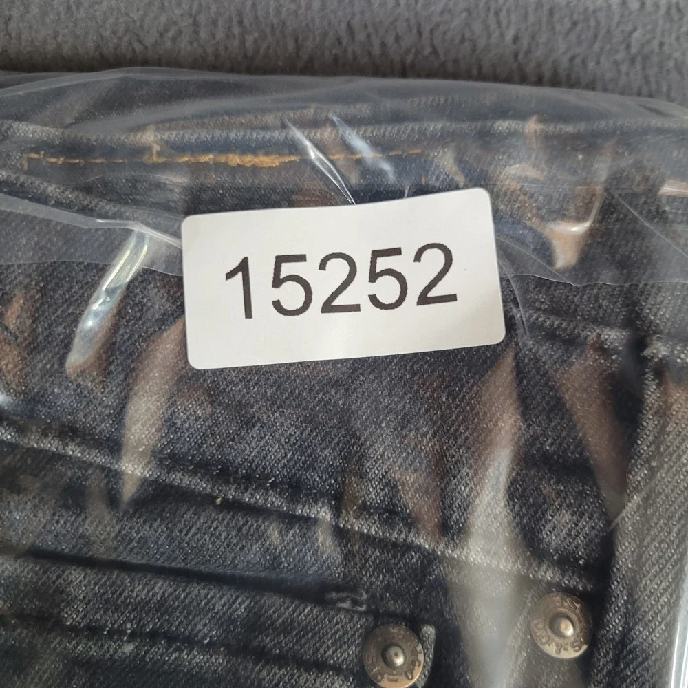 Levi's 510 SKINNY Jeans Men's 33X32 Black Faded‎ Stretch Denim Low in Waist